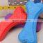 whistle bone shaped rubber squeaky pet dog chew toy
