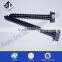 M8*75 Black Zinc with Heat Treatment Wood Screw
