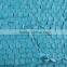PU leather round slices mesh applique net embroidery fabric design