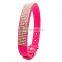 Berry Flocking Material Diamond Puppy Dog Collars and Leashes