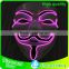 2016 newest product multi color lighting Vendetta demon mask for festival