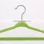 flocked short fancy clothes hanger with shoulder pads
