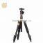 QZSZD-Q570 Aluminum golden digital dslr video aluminum speaker camera tripod part universal folding tablet stand w ball head