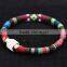 Newest Lady Bangle Cotton Cord Wrap Wristband Cuff Punk Magnetic Buckle Bracelet
