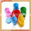 Portable drinking silicone folding cup with lid and string