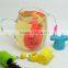colorful food grade silicone tea filter