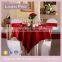 LinenPro China Supplier Red Oriental Tablecloth Decorative 120 Round Table Cloth