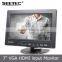 7 Inch Portable Vga Monitor With Resistive Touch Panel Slim and Light Hdmi Input