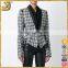 Spring Autumn 2016 Women American Style Plaid Blazers Lady Formal Outwear Coats Slim Fit Jacket                        
                                                Quality Choice