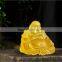 Happy Smiling Buddha Statue Liuli Colored Glaze Crafts 2016 New Style
