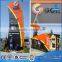 Big size double sided custom aluminum exterior sign gas station pylon sign