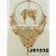 fashion gold plated crystal wedding jewelry sets wholesale