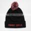 Promotional Black Beanie Winter Hat/Wholesale Knitted Embroidered Beanie