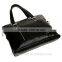 Hot sell briefcase black leather handbag business fashion tote bag