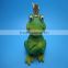 creative hand carved mini frog statue for garden decorations