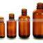 Amber glass bottles