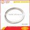Large solid flat silver metal O ring for handbag accessaries