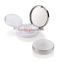 Best sale beautiful round pearl white makeup blush palette contianer with mirror