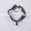 Promotional Gifts Jewelry Fashion Black Acrylic Pendant Lace Bracelet