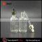 60ml round glass dropper bottle for e liquid clear dropper bottles