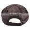 Heavy washed new herringbone black and brown army cap