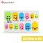 Fluorescent Green Smile Face Full Children Nail Wraps