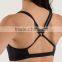 wholesale sportswear cotton spandex black ladies tops latest design