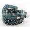 Cowgirl women style western turquoise studded belt strap factory