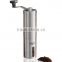 Manual Coffee Grinder | Conical Burr Mill for Precision Brewing | Brushed Stainless Steel Premium Ceramic Burr Coffee Grinder