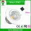 Cold forging aluminum white circle 90mm 7w recessed cob led light outcut 55mm