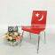 TE-28-4 QVB JIANDE TONGDA CHIRLDREN CHAIR MOON STAR BENTWOOD PLYWOOD CHROME PLATED FRAME DINING CHAIR BENTWOOD KIDS CHAIR