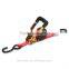 1" Light Duty 4.5M Retractable Mini Motorcycle Tie Down Ratchet Strap