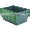 80 Litre Heavy Duty Attached Lid Container / Lidded Plastic Storage Box