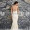 LC7 Hot Sale Sexy V Neck Sleeveless Wedding Dresses Lace Backless Mermaid Floor Length Vestido De Novia Sirena