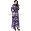 2016 new women's dress code and Print Chiffon Dress