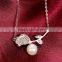 925 Sterling Silver Simple Baroque Design Pearl Necklace SNE123W