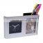 table pen holder alarm clock