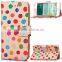 Stylish Leather Cover for Iphone 7 Plus, Book Stylish Polka Dots Case for Iphone 7 Wallet Bag With Stand