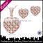 Big puffy gold plating heart design pendant, tanishq gold pendant designs