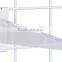 12" White Gridwall metal Shelf Bracket for Retail Stores