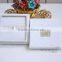 Unique creative ring boxes wedding ring bearer box with beaded name plate of W