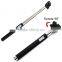 Extendable Selfie Stick Handheld Monopod +Clip Holder+Bluetooth Camera Shutter Controller for Travel Take Photo