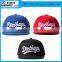Custom common feature fabric and adults age group blank flat brim 6 panel snapback cap/hat