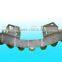 DEE2239361, Escalator Handrail Roller Bow Assy, 9 Rollers