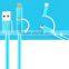 Popular 2 in 1 Micro Usb 2.0 Data Cable Male to Female for iphone,Samsung