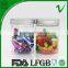 PET candy empty round clear 8 oz plastic jars