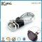 Silver 19mm tail leather coated metal clasp for purse and bracelet