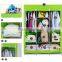 Portable Clothes Rack Wardrobes Bedroom,Wardrobe Closet Storage Organizer Garment Rack with Shelves