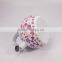 Pink Decal Printing Flower Enamel Tea Kettle Whistling
