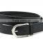2017 innovative western style in black matter pu/genuine leather belt